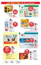 Catalogue Hyper U page 32: McCain Bun's Original €5,08, La Laitière Feuilleté Mousse €1,29