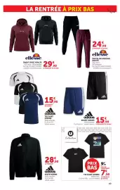 Catalogue Hyper U page 49: Adidas SHORT HOMME €15,90, Adidas TEE SHIRT HOMME €15,90