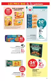 Catalogue U Express page 11: EAT NATURAL BARRES CEREALES PROTEINEES €2,23, Spontex Eponges €3,95
