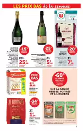 Catalogue U Express page 9: Arthur Metz Cremant d'Alsace AOP €5,20, Francine Farine de Blé €1,08