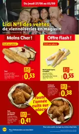 Catalogue Lidl semaine 35 page 12: Pain €0,53, Borek poulet gyros et tzatziki €0,55