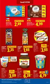 Catalogue Lidl semaine 35 page 17: Pasquier Pains au lait €1,65, Nutella €6,28