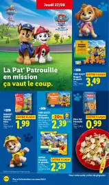 Catalogue Lidl semaine 35 page 20: CHEF SELECT Bâtonnets de légumes €2,39, Melissa Pâtes Pat' Patrouille €0,99