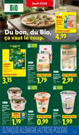 Catalogue Lidl semaine 35 page 23: Milbona Fromage râpé Bio €1,79, VEMONDO Tofu Bio €3,15