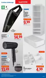 Catalogue Lidl semaine 35 page 37: SILVERCREST Aspirateur à main sans fil €14,99, W5 Boîtes de rangement €4,99