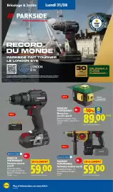 Catalogue Lidl semaine 35 page 48: PARKSIDE Perceuse-visseuse sans fil €59,00, PARKSIDE Perforateur-burineur sans fil €59,00