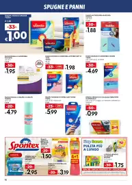 Volantino Bennet Pagina 12: Panni multiuso in microfibra Vileda €1,98, Guanti monouso in nitrile safe hands Vileda €5,99