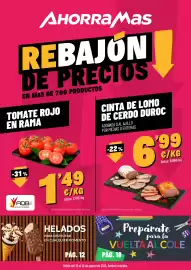 Folleto AhorraMas semana 34 Página 1: Tomate rojo en rama €1,49