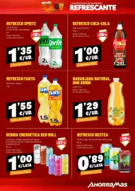 Folleto AhorraMas semana 34 Página 17: Fanta naranja o limón €1,55, Red Bull bebida energética €1,00