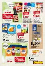 Folleto Gadis semana 34 Página 19: Azúcar Blanco RAR €1,59, Ifa eliges melocotón en almíbar bajo contenido azúcar €2,39