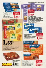 Folleto Gadis semana 34 Página 22: Oreo galletas rellenas €1,38, Gullón galletas €1,55