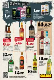 Folleto Gadis semana 34 Página 37: J&B Whisky Escocés Rare €10,92, Celsius Mango-Limón Zero o Frambuesa-Melocotón €1,10