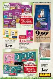 Folleto Gadis semana 34 Página 41: Affinity Brekkies €9,99, Purina gourmet alimento gato gold mousse o sabores €4,99