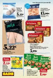 Folleto Gadis semana 34 Página 6: Ifa eliges rodajas de merluza argentina €5,25, Pescanova merluza rebozada crunchyx €2,35