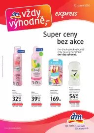 Dm drogerie leták Strana 1: Gillette Venus €169,00, Rexona €54,50