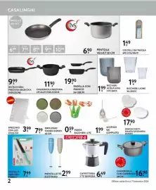Volantino Le Mille Pagina 2: Bicchieri acqua Nina €1,99, Bicchieri Lione €1,99