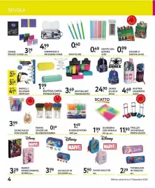 Volantino Le Mille Pagina 4: Zaino asilo 3D Disney Marvel €5,90, Color premium Pastelli in legno €2,19