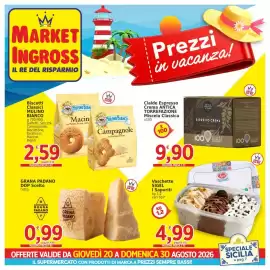 Volantino Market Ingross Pagina 1: Biscotti Classici Mulino Bianco €2,59, Grana Padano DOP Scelto €0,99