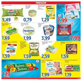 Volantino Market Ingross Pagina 9: Fette Xtra Sottili Leerdammer €1,29, Teneroni GRANTERRE €1,99
