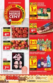 Biedronka gazetka tydzień 34 Strona 1: Nektarynka €5,99, Soki, nektary, napoje i musy Tymbark