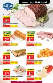 Biedronka gazetka tydzień 34 Strona 23: Kiełbasa Sołtysa Madej Wróbel €2,49, Krewetki gotowane w sosie sweet chilli €9,99