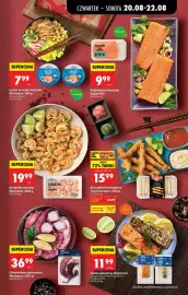 Biedronka gazetka tydzień 34 Strona 33: Łosoś Pieczony Marinero €11,99, Polędwica z łososia Superfish €9,99