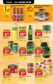 Biedronka gazetka tydzień 34 Strona 48: Ogórki konserwowe Nasza Spiżarnia €3,99, Pesto Gusto Bello €3,99