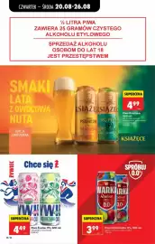 Biedronka gazetka tydzień 34 Strona 54: Piwo Żywiciel 0% €4,49, Piwo Wrka Radler 0% €3,99