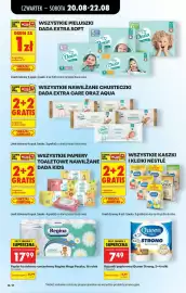 Biedronka gazetka tydzień 34 Strona 58: Papier toaletowy rumiankowy Regina Mega Paczka €17,99