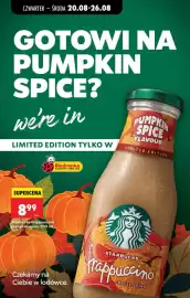 Biedronka gazetka tydzień 34 Strona 77: Starbucks frappuccino pumpkin spice €8,99