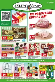 Sklepy Doroty gazetka tydzień 34 Strona 1: Lemoniada Dr Witt €2,29, Lody Magnum €6,99