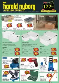 Harald Nyborg tilbudsavis uge 34 Side 39: Sjöbo storage opbevaringsboks mat €55,00, Scheppach kompressor 2 hk €399,00