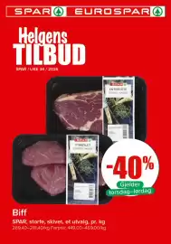 Spar kundeavis Side 1: Biff SPAR storfe skivet €269,40