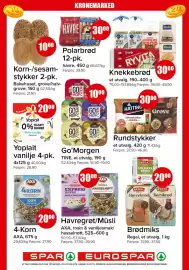 Spar kundeavis Side 10: Regal brødmiks €20,00, AXA 4-Korn €20,00
