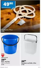 Biltema kundeavis Side 12: Bøtte €24,90, Plastbøtte med lokk €44,90
