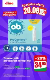 Dino gazetka Strona 1: Tampony O.B. ProComfort Normal 4w1 €34,95