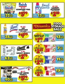 Ollie's weekly ad week 34 Page 2: Dynamic sandwich or snack bags €1,99, Storage slider bags €2,79