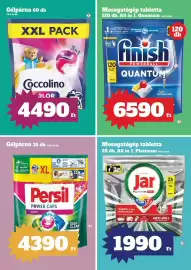 Family Diszkont akciós újság hét 34 Oldal 27: Finish powerball quantum €6.590,00, Coccolino gél €4.490,00