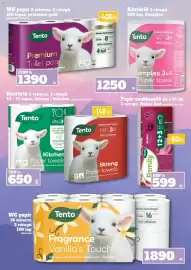 Family Diszkont akciós újság hét 34 Oldal 31: Tento premium toilet paper €1.390,00, Tento Family papír zsebkendő €599,00