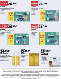 Catalogue Costco page 4: PAMPERS Couches Baby Dry €26,39, PAMPERS Couches Baby Dry €26,39
