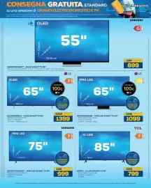 Volantino Euronics Bruno Pagina 19: TCL 85P7K - Q-LED SMART TV 85" €799,00, Samsung QE55S90FAEXZT - OLED SMART TV 55" €899,00