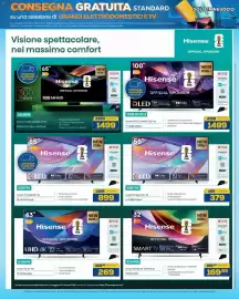 Volantino Euronics Bruno Pagina 21: Hisense Smart TV QLED 55" 4K €379,00, Hisense Smart TV QLED 85" 4K €899,00
