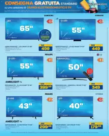 Volantino Euronics Bruno Pagina 22: Samsung Q-LED Smart TV 55" €449,00, LG NANOCELL SMART TV 50" €349,00
