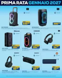 Volantino Euronics Bruno Pagina 24: Samsung Party Speaker Bluetooth €199,99, Hisense PARTY-STORM €199,99