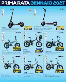 Volantino Euronics Bruno Pagina 26: X8 Ultra nilox €899,99, Argento Bike Minimax 2026 €799,99