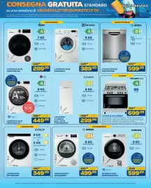 Volantino Euronics Bruno Pagina 35: Cucina a gas Glemgas A855EI €699,99, Lavatrice a carica dall'alto Indesit €299,99