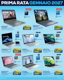 Volantino Euronics Bruno Pagina 4: HP OMNIBOOK 5 FLIP X360 €599,99, Asus Vivobook F1504MA-BQ111 €549,99