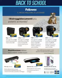 Volantino Euronics Bruno Pagina 43: Pouches 80 mic A4/A3 €9,99, Fellowes LX25 €49,99