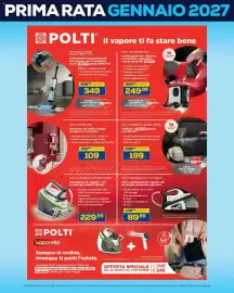 Volantino Euronics Bruno Pagina 47: Polti Rollysteam WD30C senza filo €349,00, Polti Coffea S15R €109,00