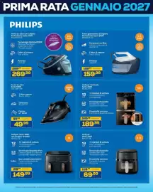 Volantino Euronics Bruno Pagina 52: Airfryer Verticale Serie 4000 Philips €189,99, Ferro da stiro Philips Serie 5000 €49,99